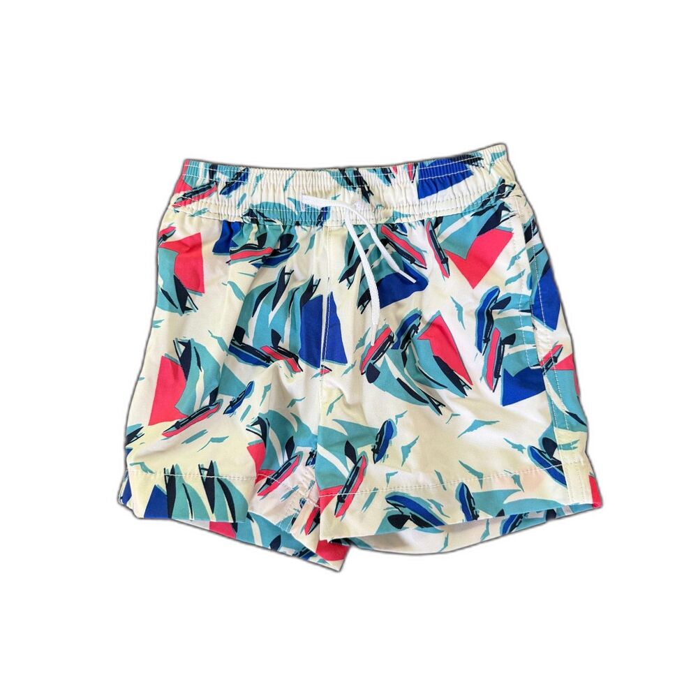Crewcuts Boys Sailboat Print Swim Trunks Size 2
